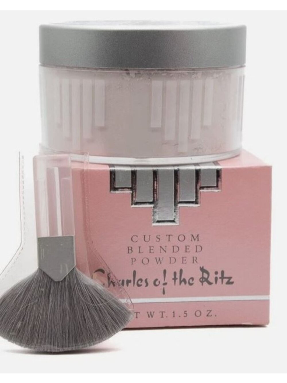 Charles of the Ritz Custom Blended Powder 1.5 OZ Soft Pink With Brush NIB